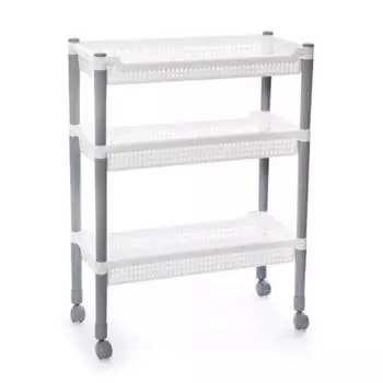 Этажерка узкая 3-х секционная флер Полимербыт 4338300