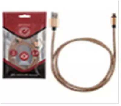 Кабель энерджи usb/микро usb, цвет - золотой