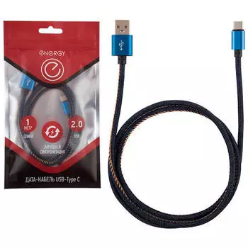 Кабель энерджи et-03 usb синий mikrousb