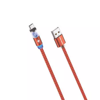 Кабель smart usb 3.0 a для type-c magnetic more choice k61 sa нейлон 1 м