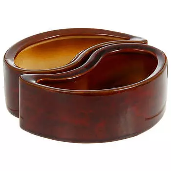 Кактусник инь-янь 0.45 л коричневый керамика