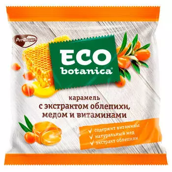 Карамель Eco Botanica 150г с экстрактом облепихи медом и витаминами
