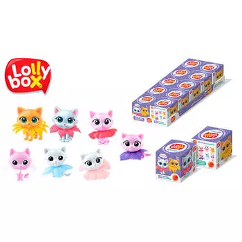 Карамель на палочке с игрушкой лолли бокс 11 г котосад конфитрейд