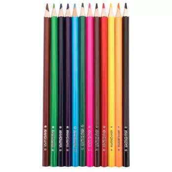 Карандаши 12цв Юнландия мир животных в тубусе с точилкой 181374