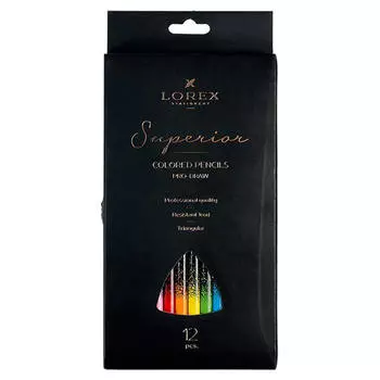 Карандаши 12цв Lorex трехгранные