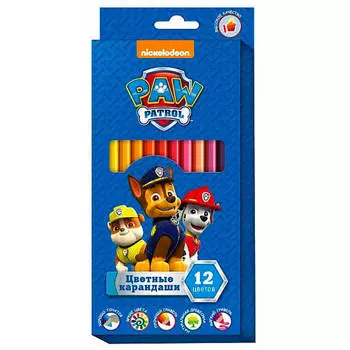 Карандаши 12цв щенячий патруль 89452