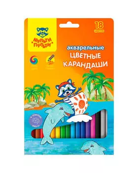 Карандаши 18цв мульти-пульти енот в индии