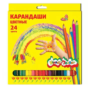 Карандаши 24цв Каляка-маляка шестигранные ккм24