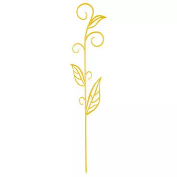 Держатель д/орхидеи н60 янтарь с листком техоснастка пи-16-3тх