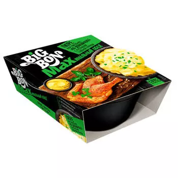 Картофельное пюре Big Bon 110г с кусочками курицы и соусом