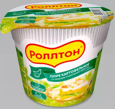 Картофельное пюре томленая курочка Роллтон с сыром 40г