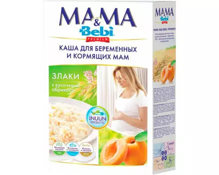 Каша беби премиум мама 200г молочная д/беременных и кормящих мам злаки с кусочками абр