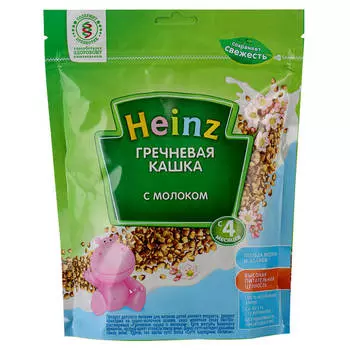 Каша хайнц 250г молочная гречневая с 4 месяцев