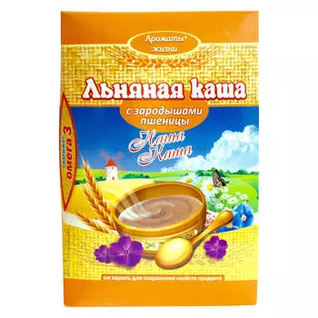 Каша льняная 400 г с зародышами пшеницы планета вкуса
