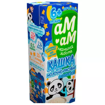 Каша молочно-рисовая Ам-Ам 210г 2,5% с 6-ми месяцев