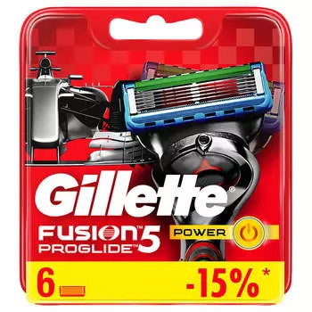 Кассеты Gillette Fusion ProGlide Power 6шт