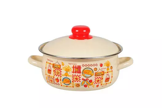 Кастрюля 1,5л сферическая с рисунком 1ra161m