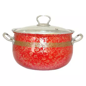 Кастрюля 2,1л Interos Арабская ночь стеклянная крышка