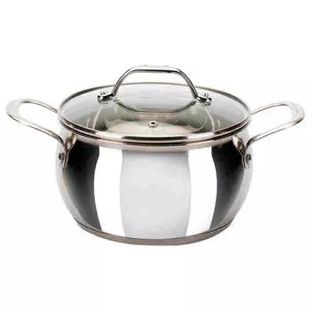 Кастрюля 3л Attribute iconic стеклянная крышка asi018