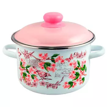 Кастрюля 5,5л Appetite птицы