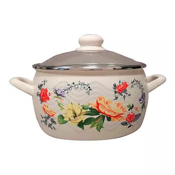 Кастрюля 5,7л Metrot вальс цветов б/уп