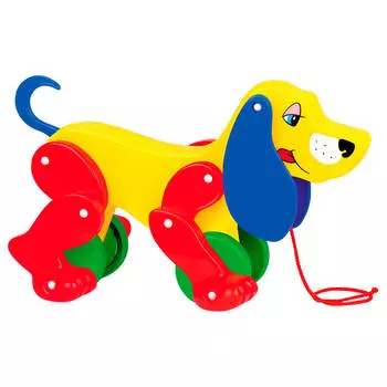 Каталка Полесье собачка бобби на верёвочке 5434