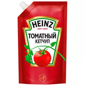 Кетчуп хайнц 320 г томатный дой-пак