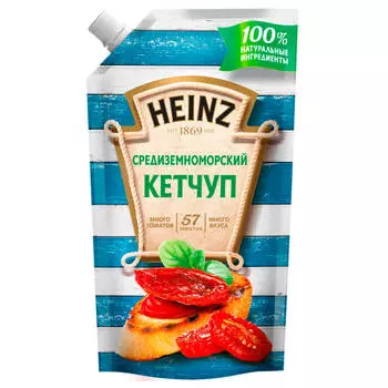 Кетчуп Heinz 350г средиземноморский дой-пак