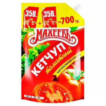Кетчуп Махеевъ 700г томатный дой-пак