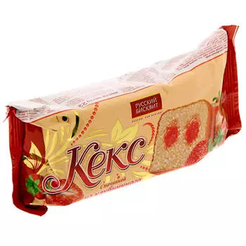 Кекс русский бисквит 225г клубничный