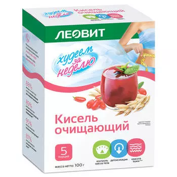 Кисель очищающий 20г леовит