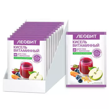 Кисель витаминный для глаз 18г с лютеином леовит