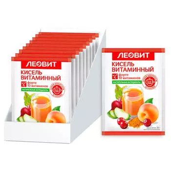 Кисель витаминный форте 20г леовит