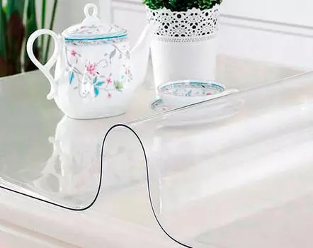 Клеенка силиконовая прозрачная Dekorelle толщина 0,8 мм 0,8*20м