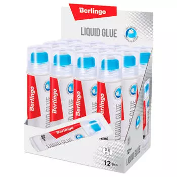 Клей канцелярский берлинго50мл силиконовым аппликатором 255113
