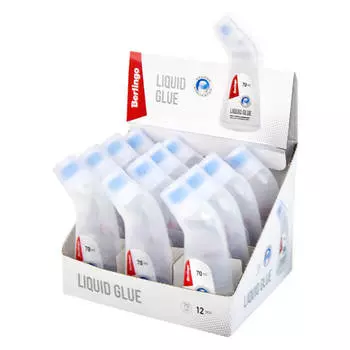 Клей канцелярский Berlingo 70мл с губчатым аппликатором 279983