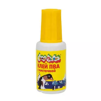 Клей пва Каляка-маляка с кисточкой ктккм