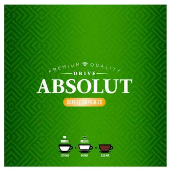 Кофе Absolut 16 капсул Latte карамель