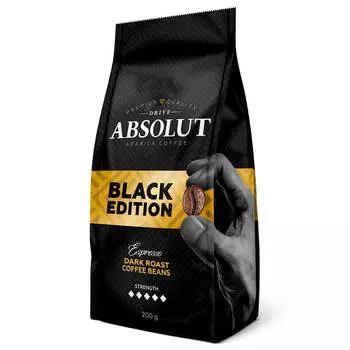 Кофе Absolut Drive Black Edition 200г зерно