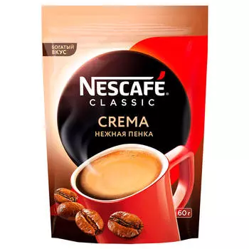 Кофе Nescafe Classic 60г Crema м/у