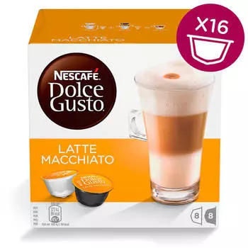 Кофе Nescafe Dolce Gusto 16 капсул Latte Macchiato