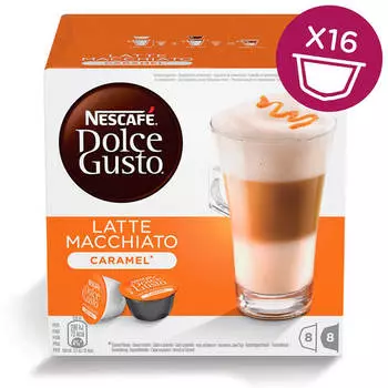 Кофе Nescafe Dolce Gusto Latte Macchiato Caramel 16 капсул