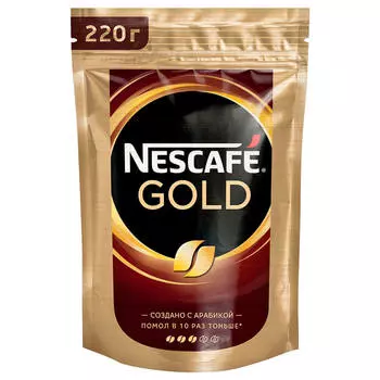 Кофе Nescafe Gold 220г м/уп