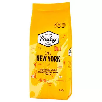 Кофе Paulig 200г нью йорк молотый м/уп