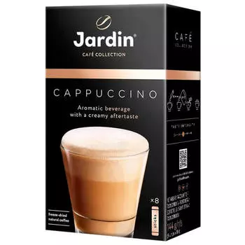 Кофейный напиток Jardin 18г*8пак Cappuccino 3в1