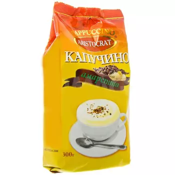 Кофейный напиток капучино аристократ 300г амаретто