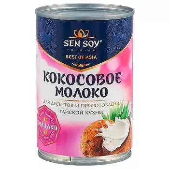 Кокосовое молоко Sen Soy 400 г ж/б