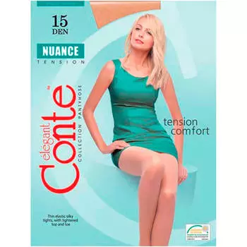 Колготки конте нюанс 15 ден натурель р.3