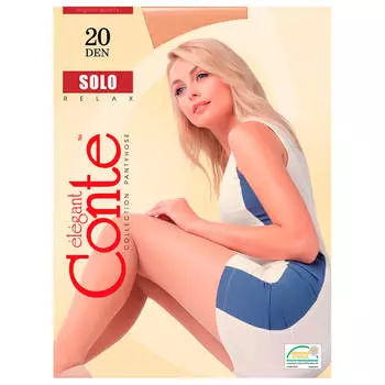 Колготки Conte соло 20 ден р.4 бронза
