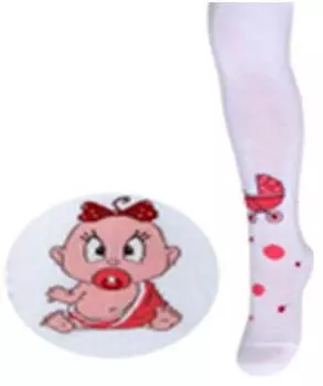 Колготки детские бэби р.80-86 белый 14с3280